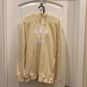 Adidas Cream (light Yellowh Hoodie Medium